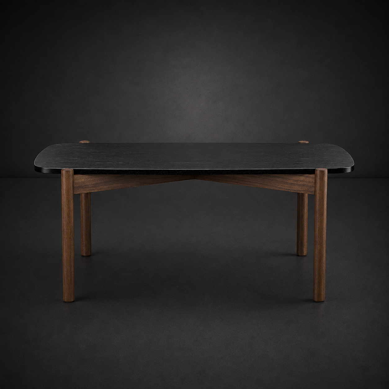1009-20 Cocktail Table Walnut Leg