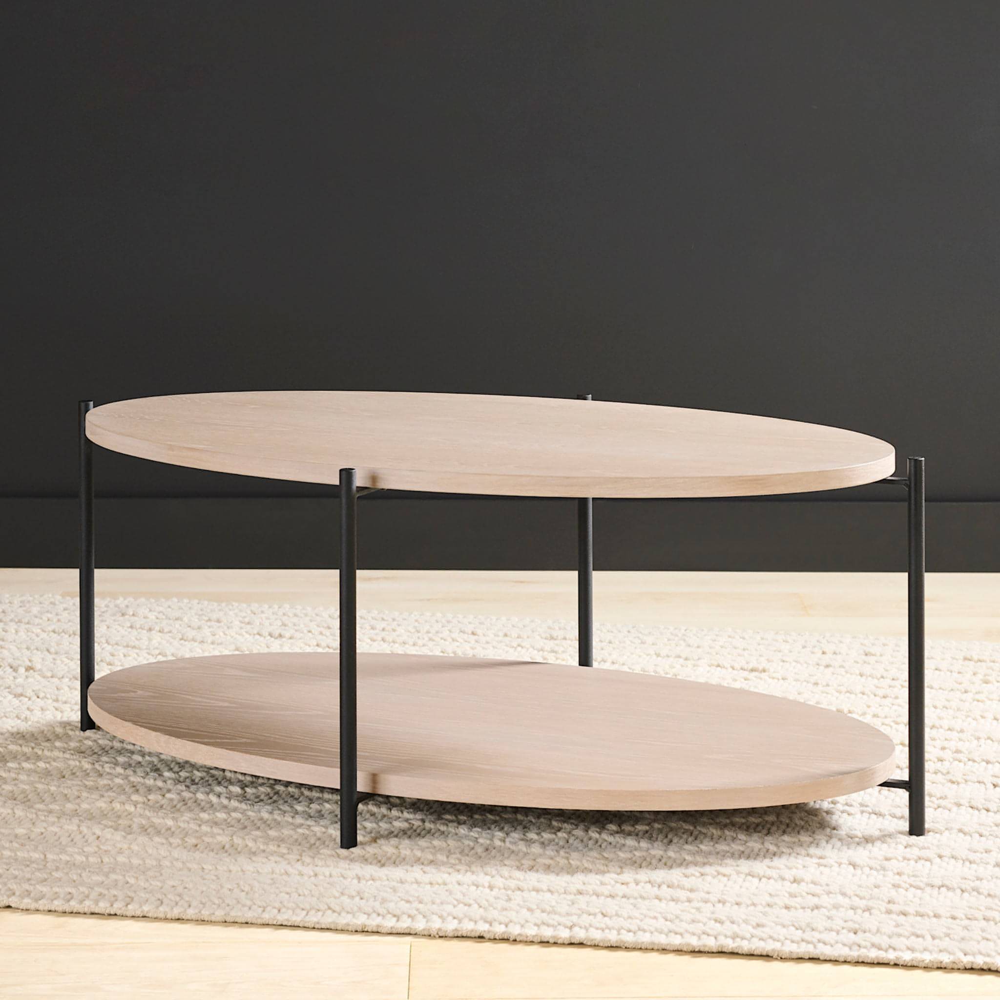 Rabbet Home 1004-20 Cocktail Table shown in pearl oak finish, image number 3