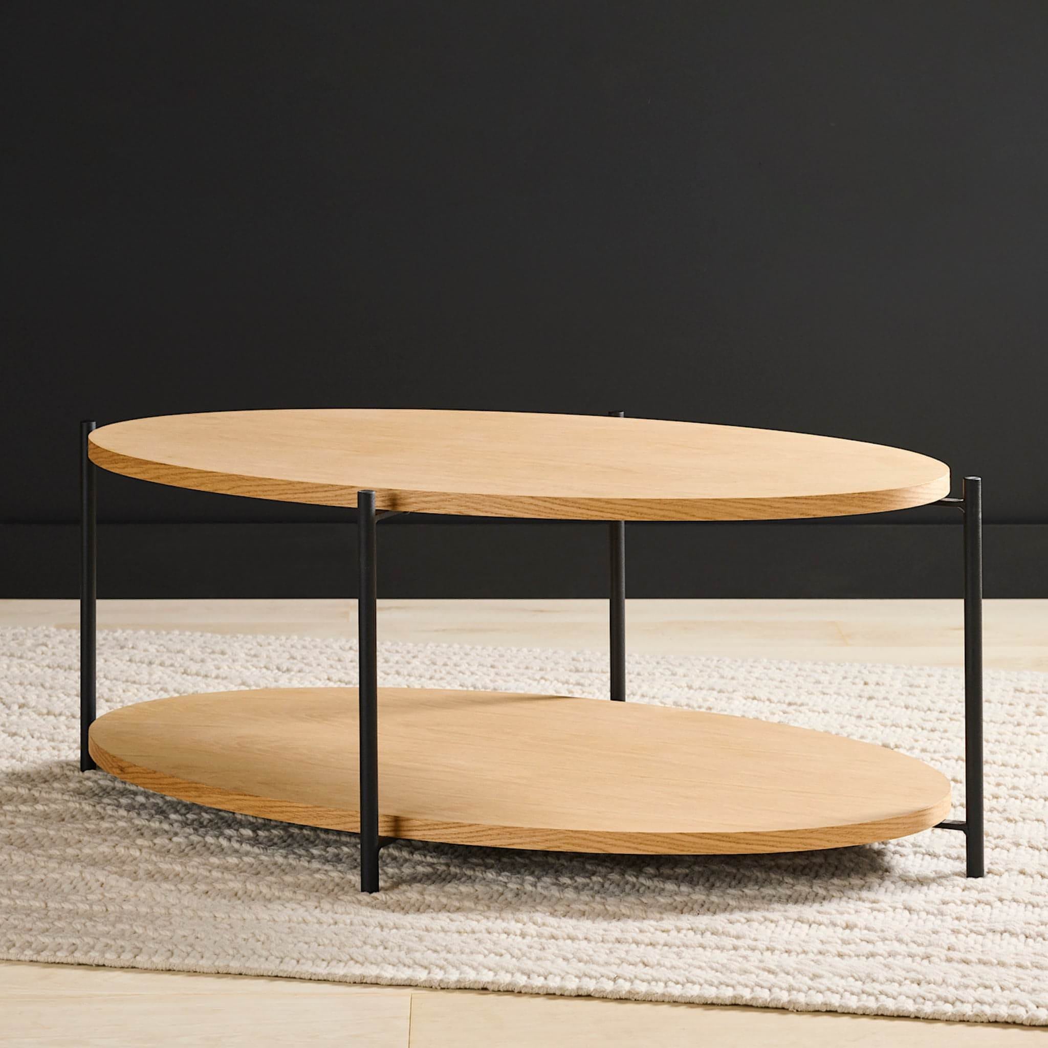 Rabbet Home 1004-20 Cocktail Table shown in tung oil oak, image number 3.