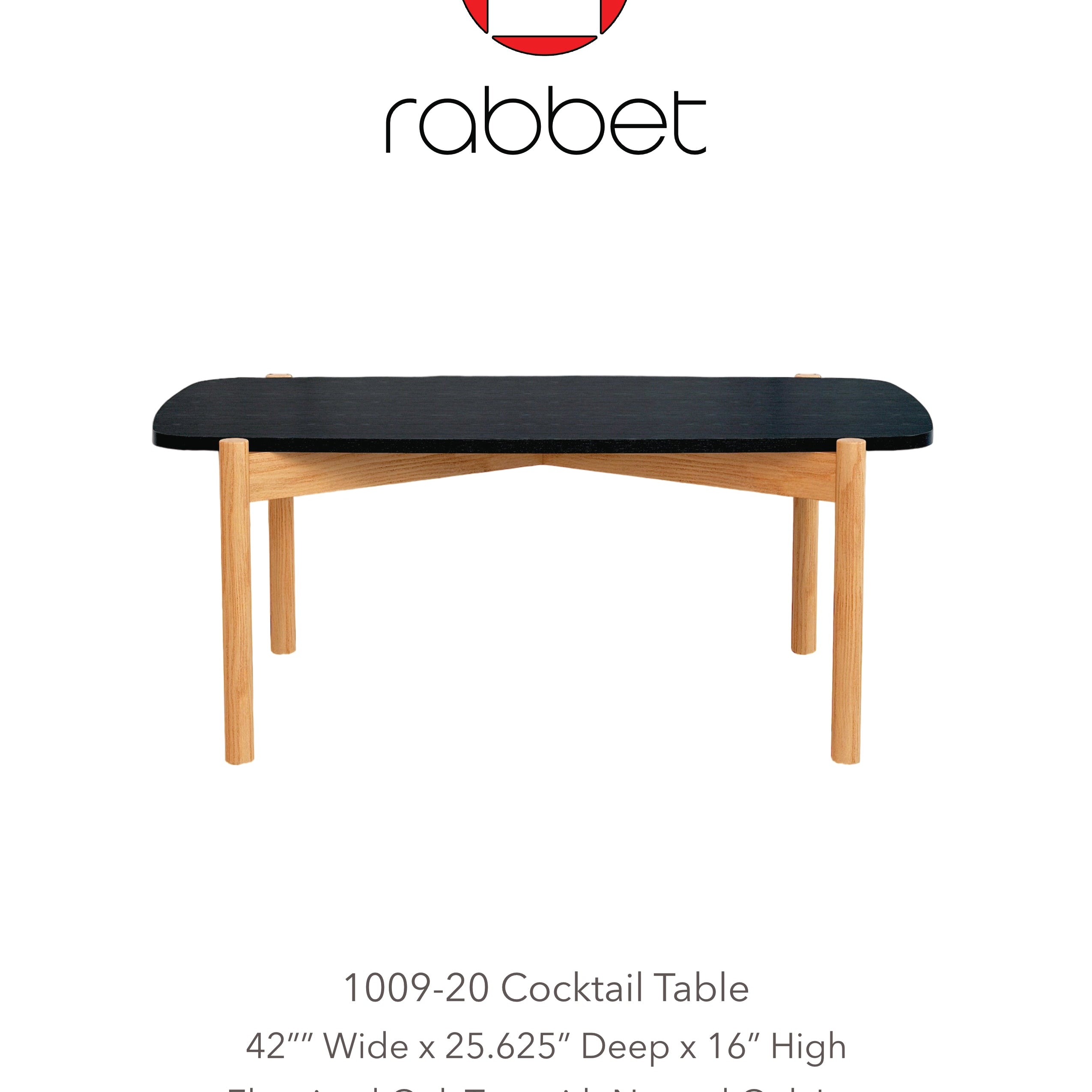 Rabbet Home 1009-20 cocktail table tear sheet